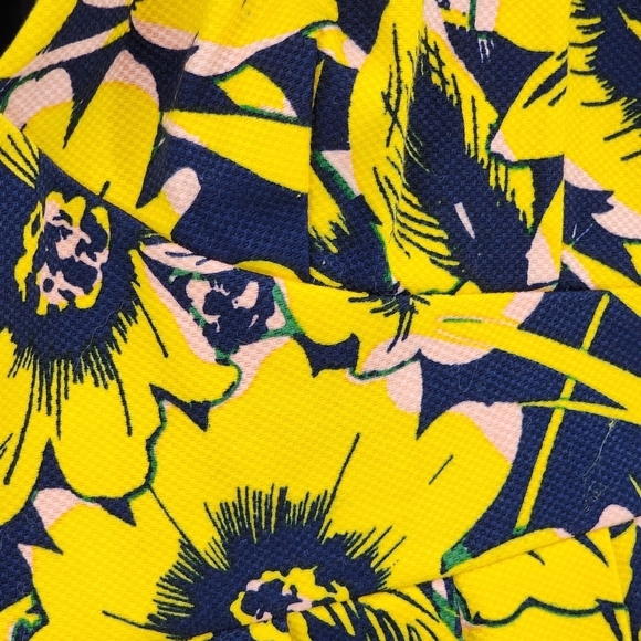 J. Crew Women's Floral Pleated Flared Dress - 10 - Picture 4 of 6